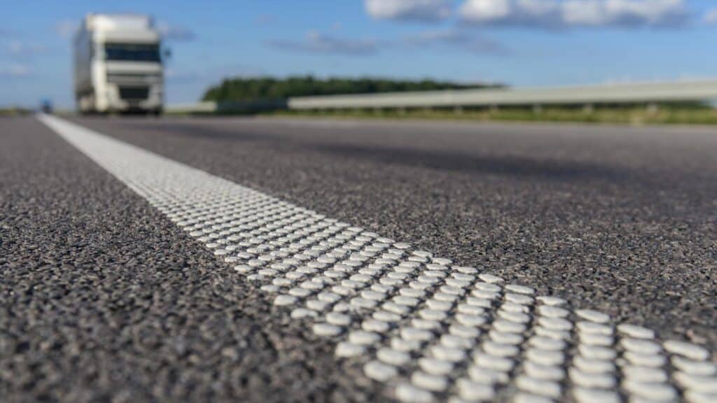 Closeup of a road